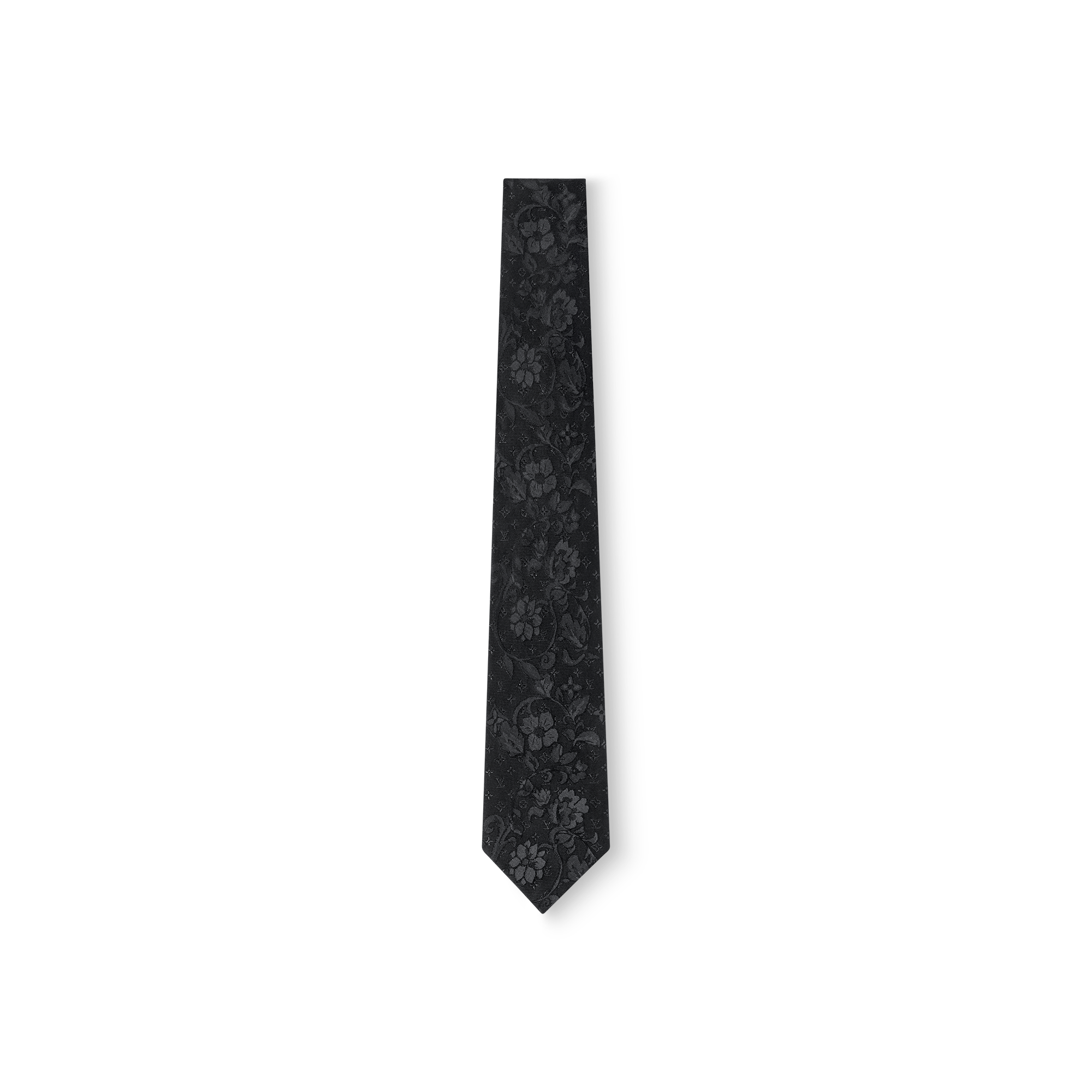 Monogram Wildflowers Tie - Luxury S00 Black | LOUIS VUITTON